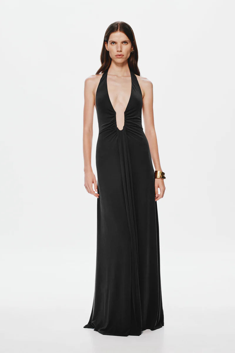 Jennifer Cupro Maxi Dress