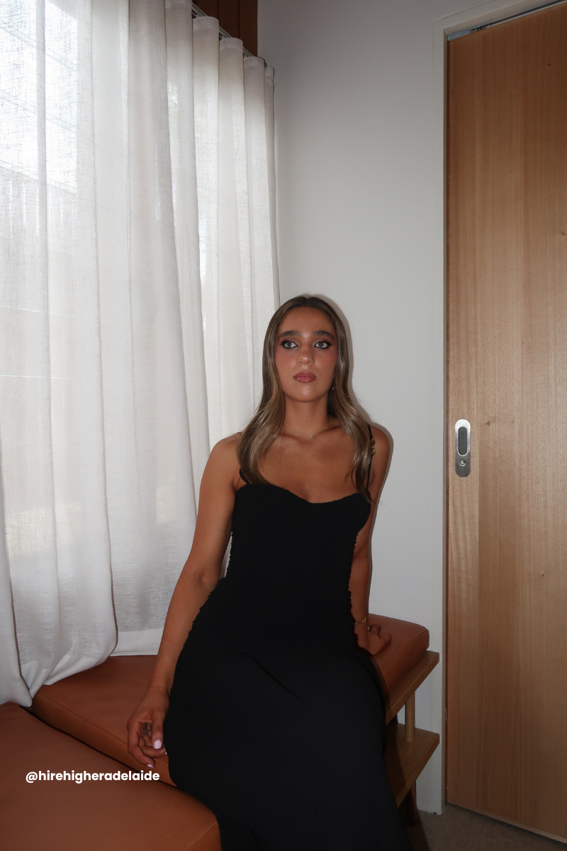 Double Time Pleat Dress