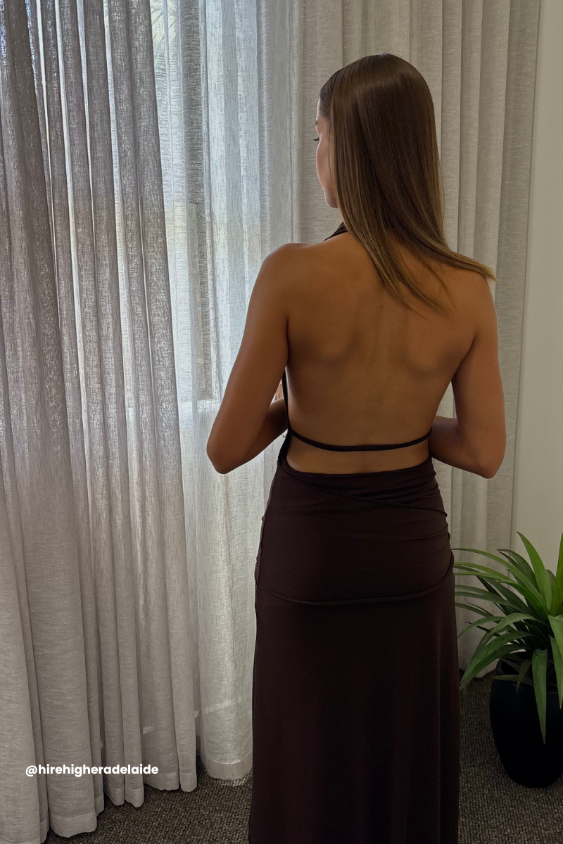 Nadia Dress - Brown
