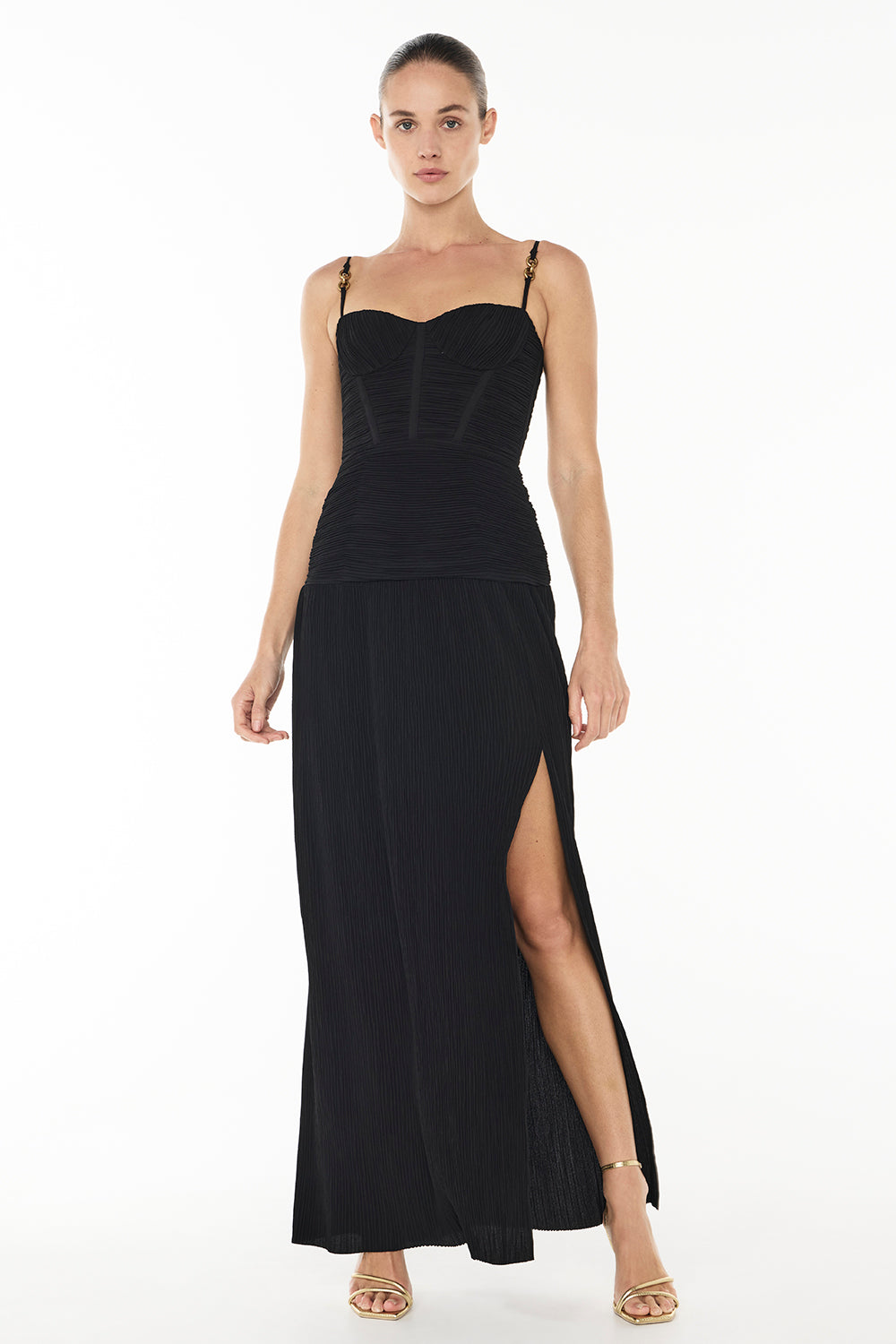 Double Time Pleat Dress