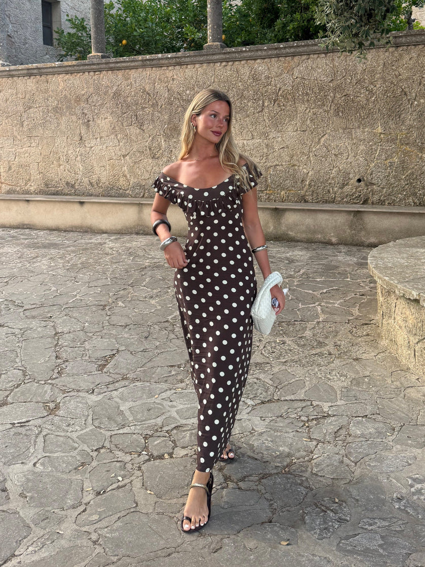 Luna Dress - Brown