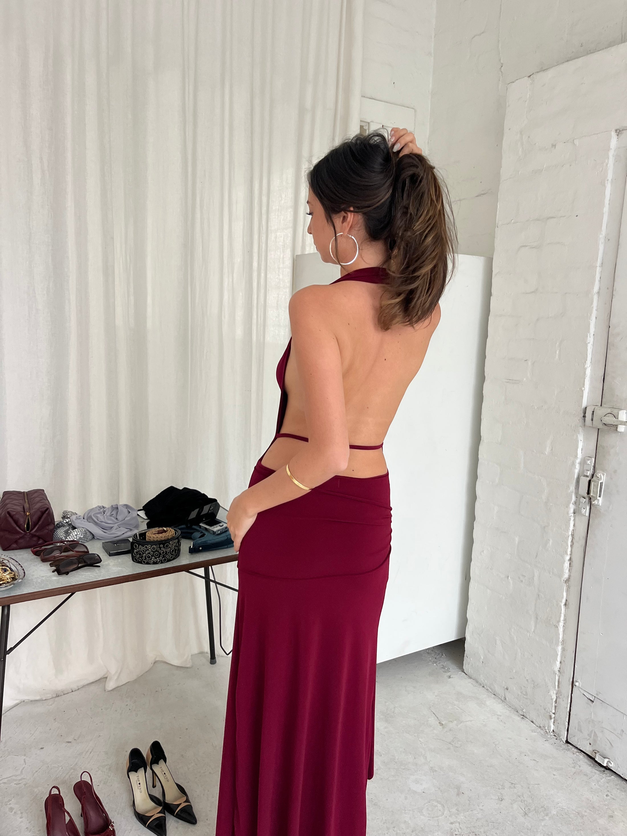 Nadia dress - Burgundy