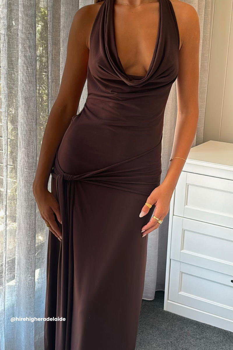 Nadia Dress - Brown
